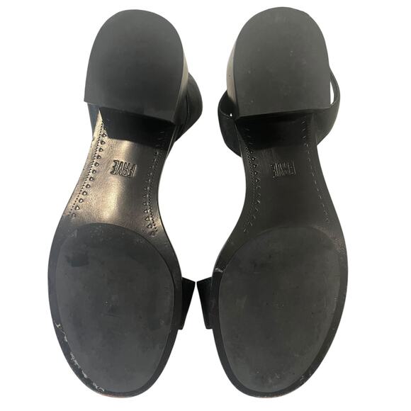 Frye Cindy 2 Piece Sandal Black Smooth Antique Vintage Leather Size 7.5 - Picture 8 of 10